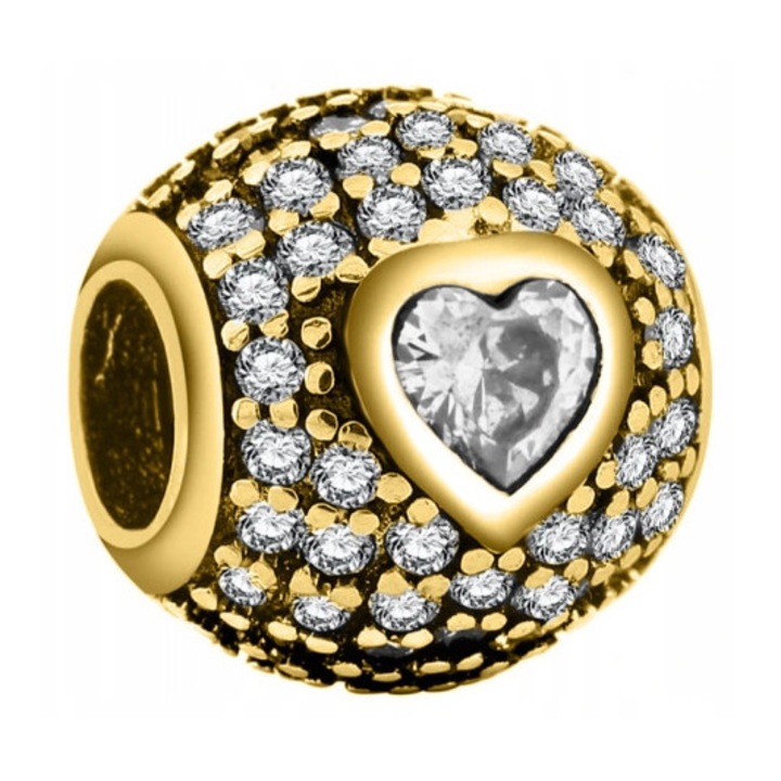 Talisman, Larezo, Argint 925, Zirconiu, Cadou Ideal Pentru Femei, Decoratdwqfv, Recomanda Evitarea Zgarieturilor, Contactului Cu Produse Chimice, Detergenti Si Suprafete Abrasive, Fara Inchidere, 1 x Cutie Pentru Bijuterii Premium, Auriu