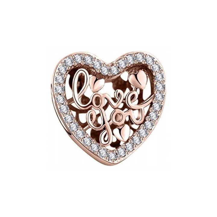 Talisman, Larezo, Argint 925, Zirconiu, Cadou Ideal Pentru Femei, Decorativ, Recomanda Evitarea Zgarieturilor, Contactului Cu Produse Chimice, Detergenti Suprafete Abrasive, Fara Inchidere, 1 x Cutie Pentru Bijuterii Premium, 8 x 10 x 11 mm, Roz
