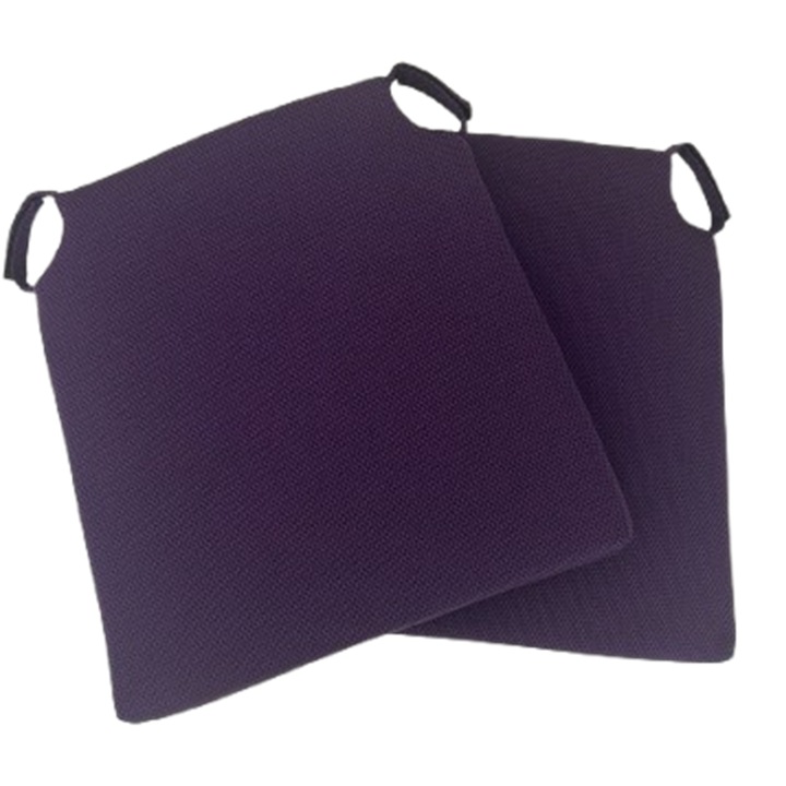 Lila beltérre/kültérre való székpárna-garnitúra, 40x40x5 cm