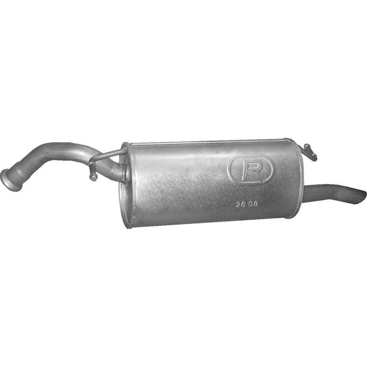 Polmo hátsó kipufogódob, Toyota Yaris Verso 1.3/1.5, 1999-