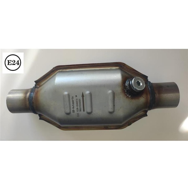 Univerzális ovál fémbetétes katalizátor, lamdaszondás, Ø50mm, 700-1600 cm³-ig, EURO4