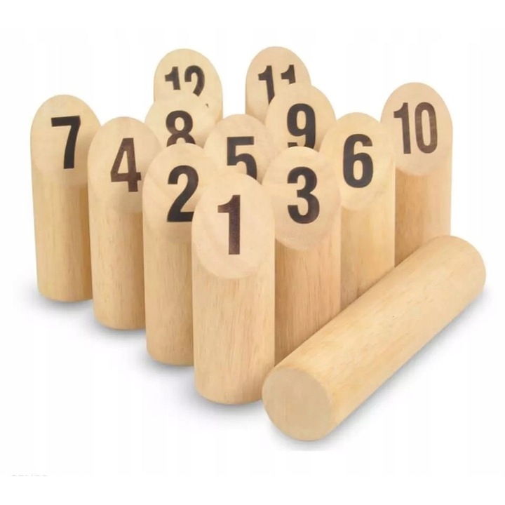 Set joc Kubb, CardSplitter, 4.9x22cm, lemn de pin, FSC