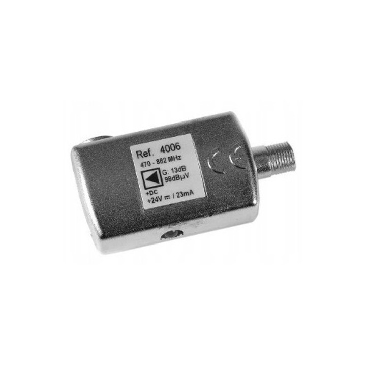 Amplificator liniar UHF CardSplitter 13dB, 470-862MHz, 24V, 23mA