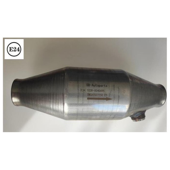 Univerzális kerek kerámiabetétes katalizátor, lambdaszondás, Ø45mm, 700-1600 cm³, EURO4, 2013-ig