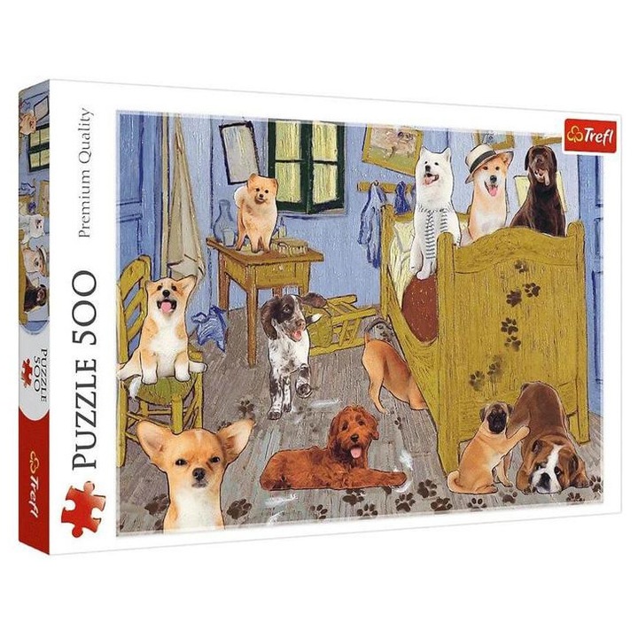 Puzzle Trefl 500 piese - Camera lui Van Gogh - Revolutia cainilor (37539)