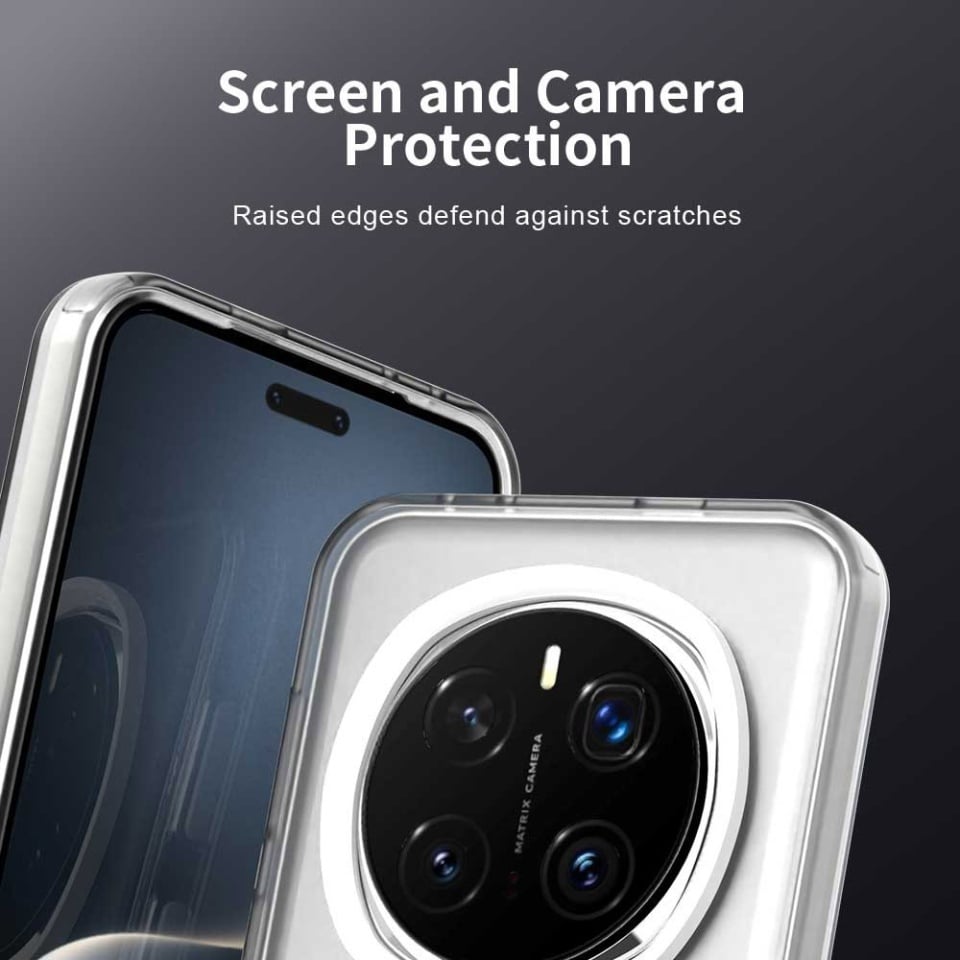 Husa pentru Honor Magic7 Pro, SKYDDAR INOVATION, CandyCase, Magsafe, set cu sticker, Alb