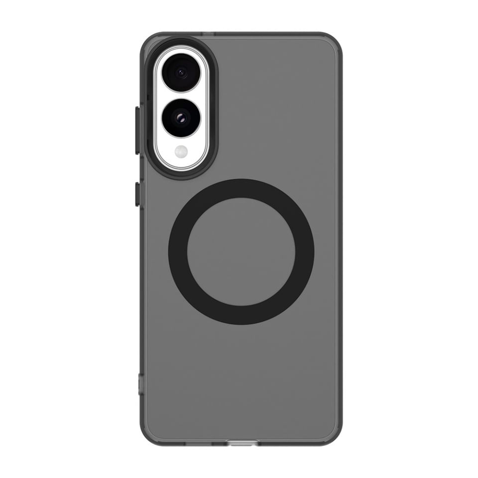 Husa pentru Samsung Galaxy S25 Edge, SKYDDAR INOVATION, CandyCase, Magsafe, set cu sticker, Negru