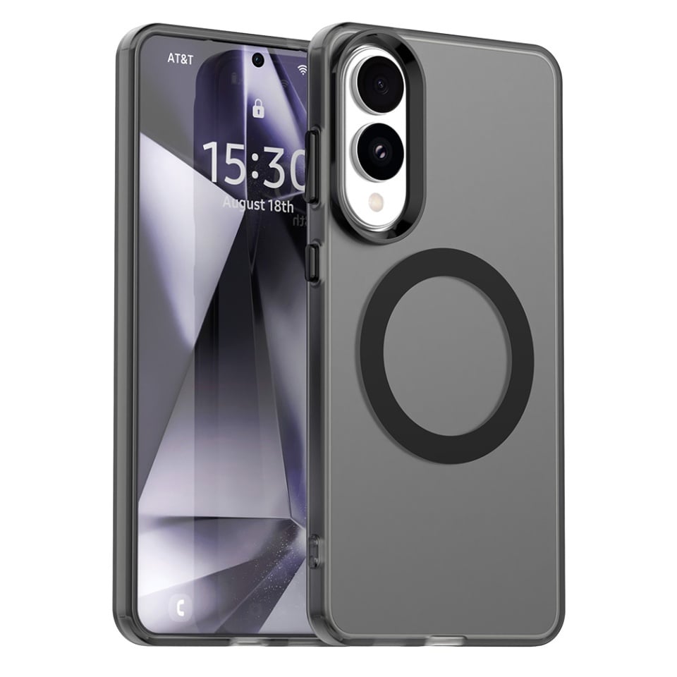 Husa pentru Samsung Galaxy S25 Edge, SKYDDAR INOVATION, CandyCase, Magsafe, set cu sticker, Negru