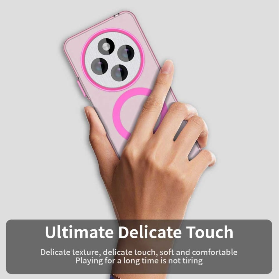 Husa pentru Xiaomi Redmi 14C / Poco C75, SKYDDAR INOVATION, CandyCase, Magsafe, set cu sticker, Roz