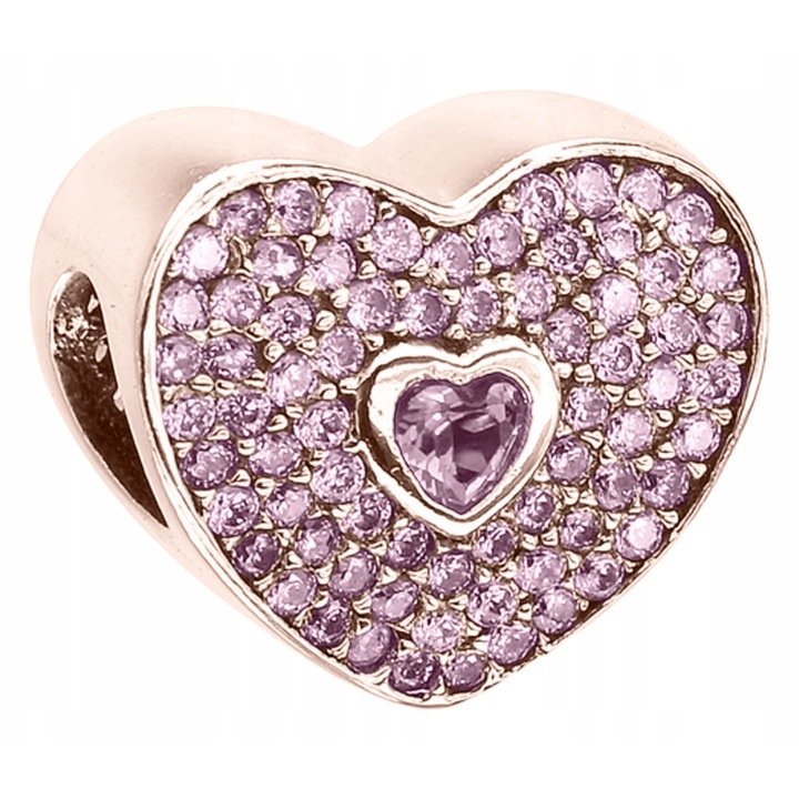 Talisman, Larezo, Argint 925, Zirconiu, Cadou Ideal Pentru Femedwqfi, Aspect Decorativ, Evitati Zgarieturile, Contactul Cu Produsele Chimice, Detergentii Si Suprafetele Abrasive, 1 x Cutie Premium Pentru Bijuterii, Roz