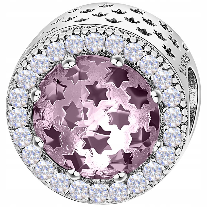 Talisman, Larezo, Argint 925, Zirconiu, Cadou Ideal Pentru Femei, Aspect dwqfDecorativ, Cu Chimice, Si Abrasive, 1 x Cutie Pentru Bijuterii Premium, 45 x 11 x 11 mm, Argintiu, 1.2 cm