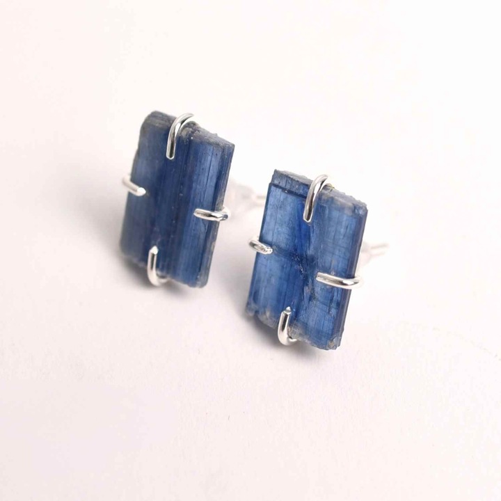 Cercei cu Kianit (Cianit) Albastru - Echilibru si Claritate Mentala