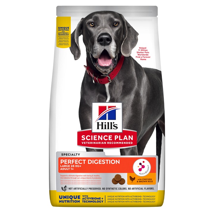 Hrana uscata pentru caini Hill's SP Canine Adult, Perfect Digestion, Large Breed, 14kg