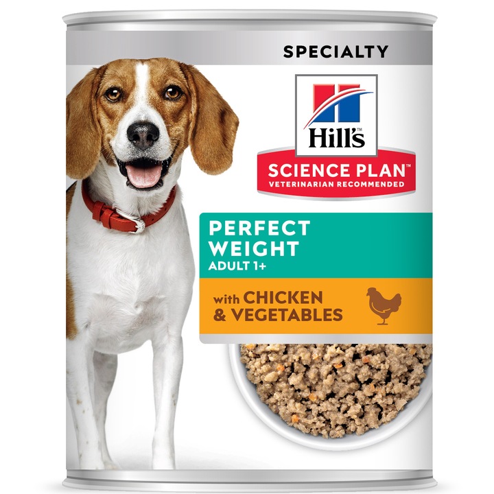 Hill's SP Canine Adult Perfect Weight nedves kutyaeledel, csirke és zöldségek, 12x363 g