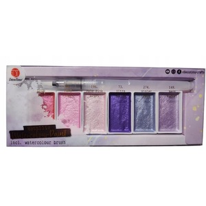 Acuarele, pensule si blocuri de desen