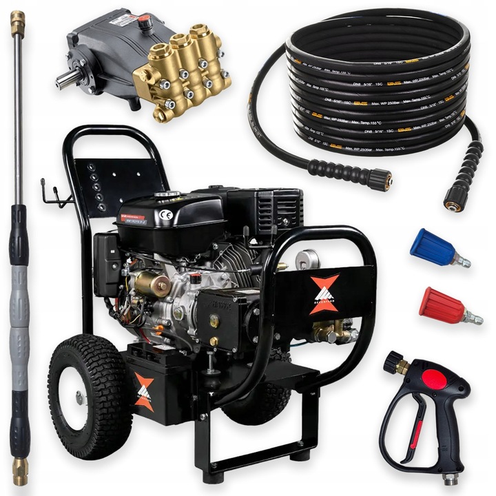 Aparat de spalat cu presiune inalta pe benzina 300 bar 15 l/min Profesional | Weima Hawk