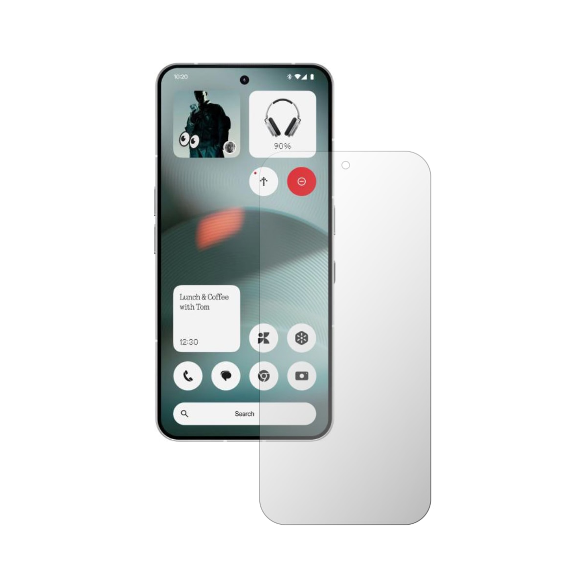 Folie Protectie Ecran Folie24, pentru Nothing Phone (3), 1X Ultra-Clear cu Acoperire Totala Full-Display, Adeziva, Flexibila cu Auto Regenerare