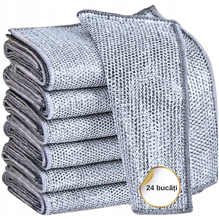 Set 24 bucati prosoape de bucatarie universale – ideale pentru curatarea petelor dificile