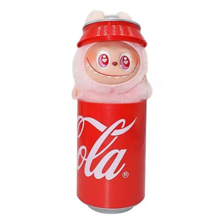 Gyűjthető figura, Pop Mart, Monster Coca-Cola Sorozat, rózsaszín, 18 cm