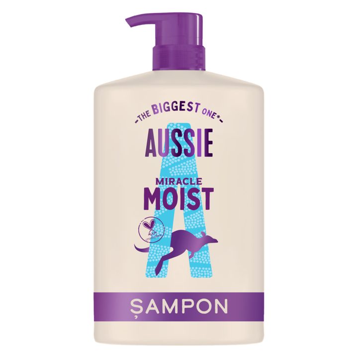 Sampon Aussie Miracle Moist pentru par uscat si fragil, 1000ml