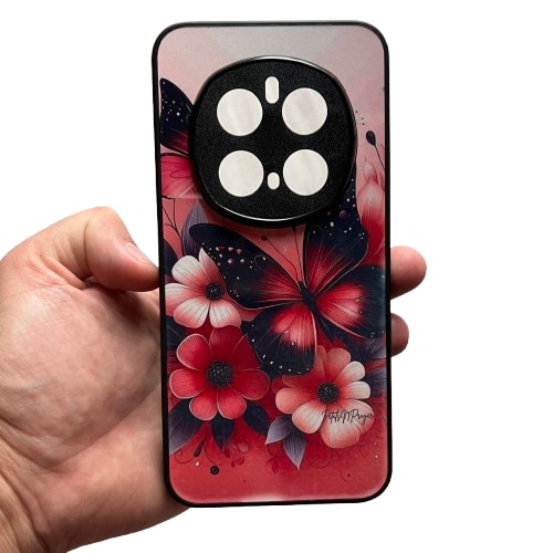 Husa Soft TPU compatibila cu Honor Magic 7 Pro, Butterfly Design