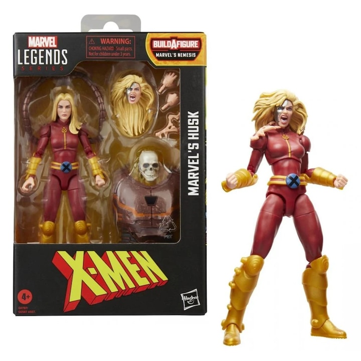 Figurină, Hasbro, Marvel Legends X-Men Husk, 15 cm, cu accesorii