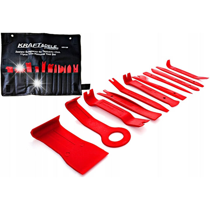 Комплект от 11 инструмента за тапицерия, Kraft&Dele, найлон, издръжлив, за многократна употреба
