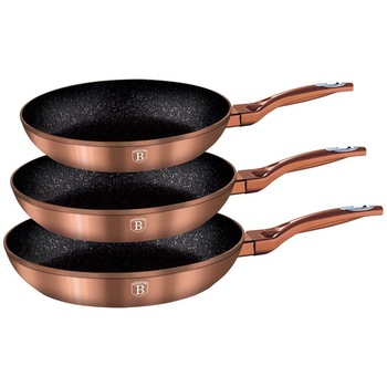 Set 3 tigai Rose Gold Metalic Line Berlinger Haus BH 1278 (Copper) Set 3 tigai Rose Gold Metalic Line Berlinger Haus BH 1278 (Copper)