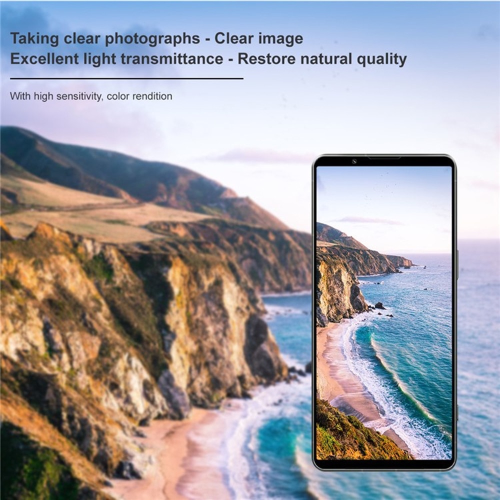 Folie Camera pentru Sony Xperia 1 VII - Techsuit Full Camera Glass - Black