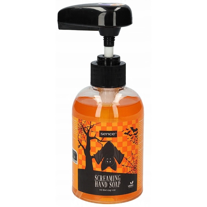Течен сапун със звук, Sence, червено-оранжев, 250 мл
