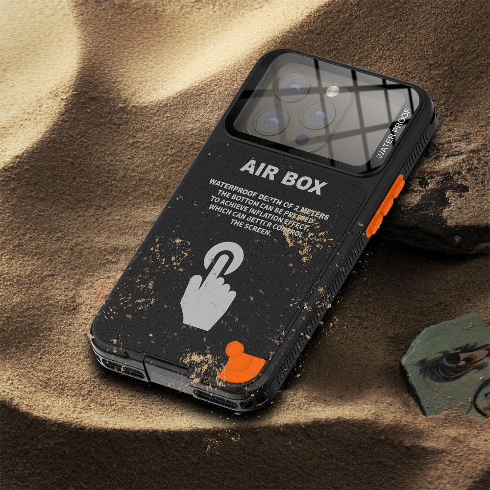 Husa pentru telefon universal (grosime max. 15mm) - ShellBox AirBox Waterproof IP68 Case (max. 6.9 inch) - Black