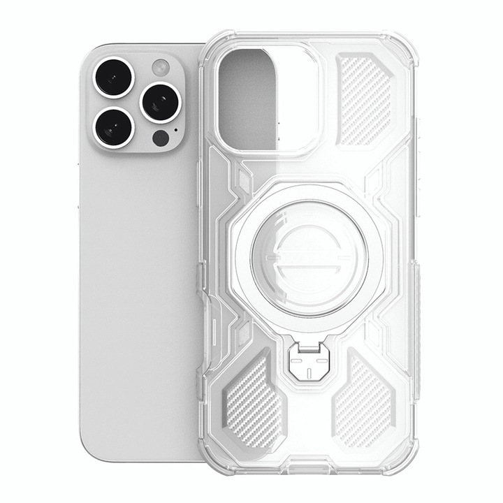 Husa pentru Motorola Edge 60 / Edge 60 Fusion - Techsuit Carbon Shield PRO - White Transparent