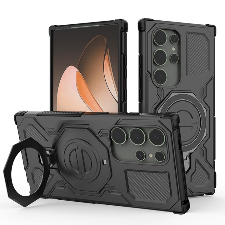 Husa pentru Samsung Galaxy S24 Ultra, din Policarbonat, Danex, Culoare Negru