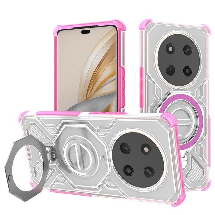 Защитен калъф, съвместим с Honor Magic7 Lite / X9c, Tim, розово прозрачен