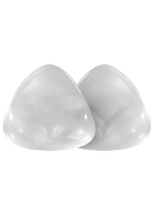 Bye Bra háromszög alakú push-up melltartóbetétek, átlátszó, vízálló, szilikon, újrafelhasználható, egy méret, nemzetközi