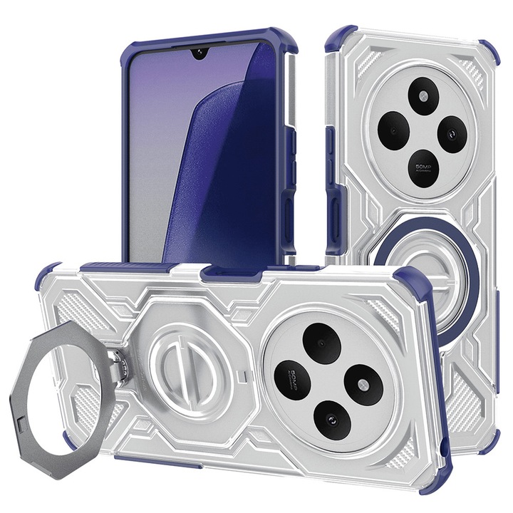 Калъф за Xiaomi Redmi 14C / Xiaomi Poco C75, Поликарбонат TPU, Котката на Стеф, Син