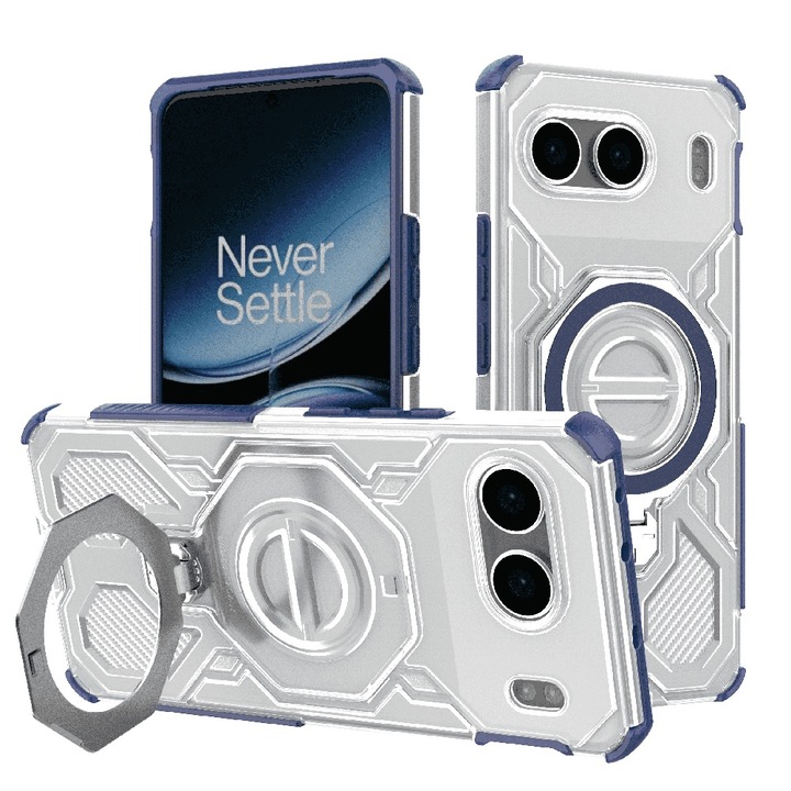 Védőtok OnePlus Nord 4-gyel kompatibilis, Tim, kék átlátszó