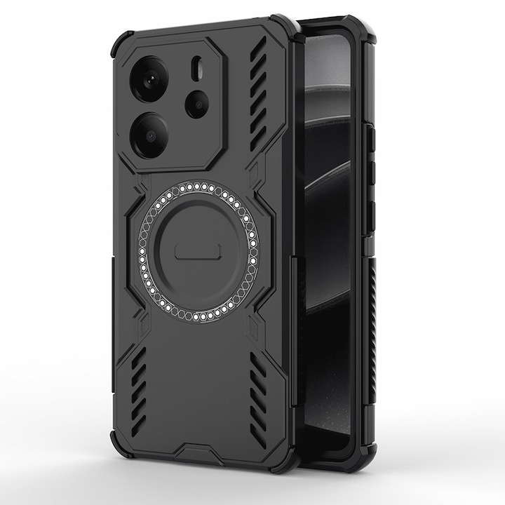 Кейс за Xiaomi Redmi Note 14 5G (регионален) ArmorMag, Magsafe, Удароустойчив, Премиум качество, Превъзходна защита, DaDen, Черен