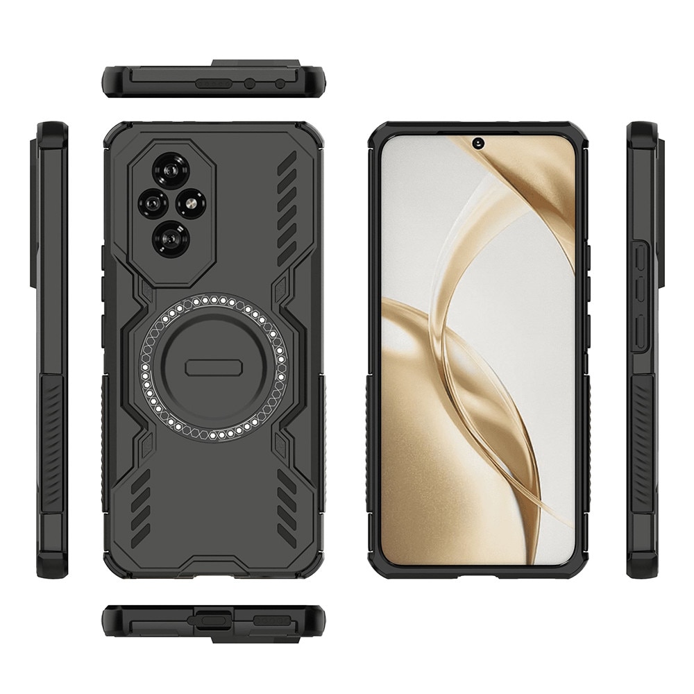 Husa antisoc pentru Honor 200, colturi ranforsate, protectie camere, MagSafe, ArmorMag, Black