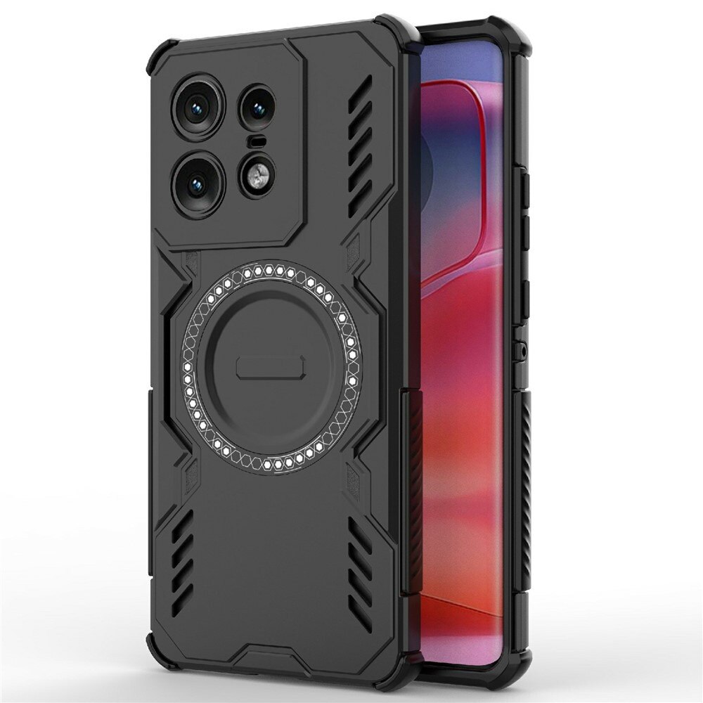 Custodia LINER Motorola Edge 20 Pro | Cover Antiurdo Militare Con Fodera In Microfibra | Bumper Silicone TPU Morbido Antigraffio, Design Quadrettato, Nero