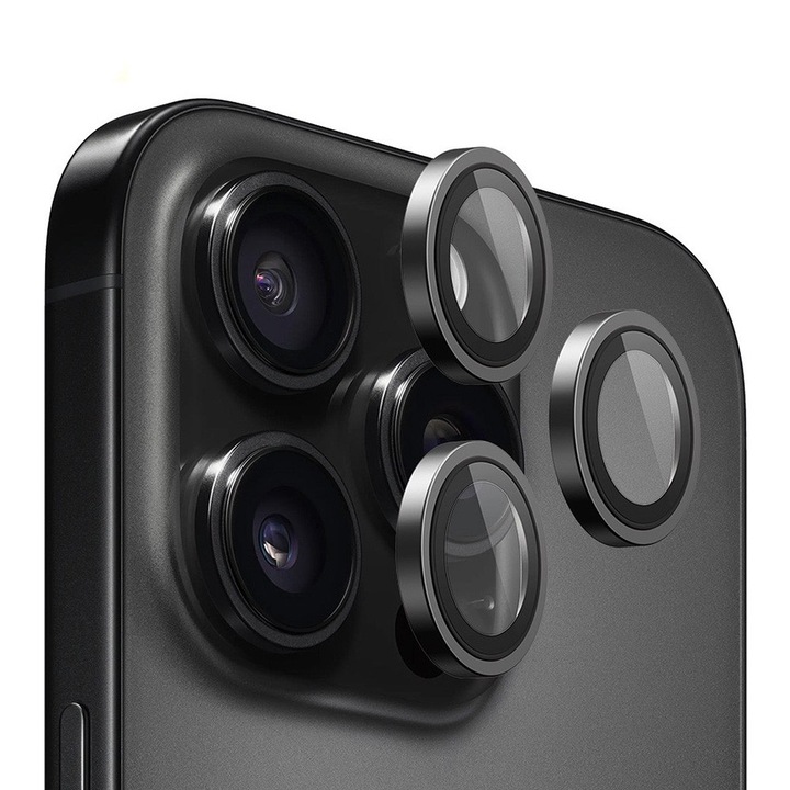 Фолио за iPhone 16e - Blueo Original Metal Frame протектор за лещи - сребристо