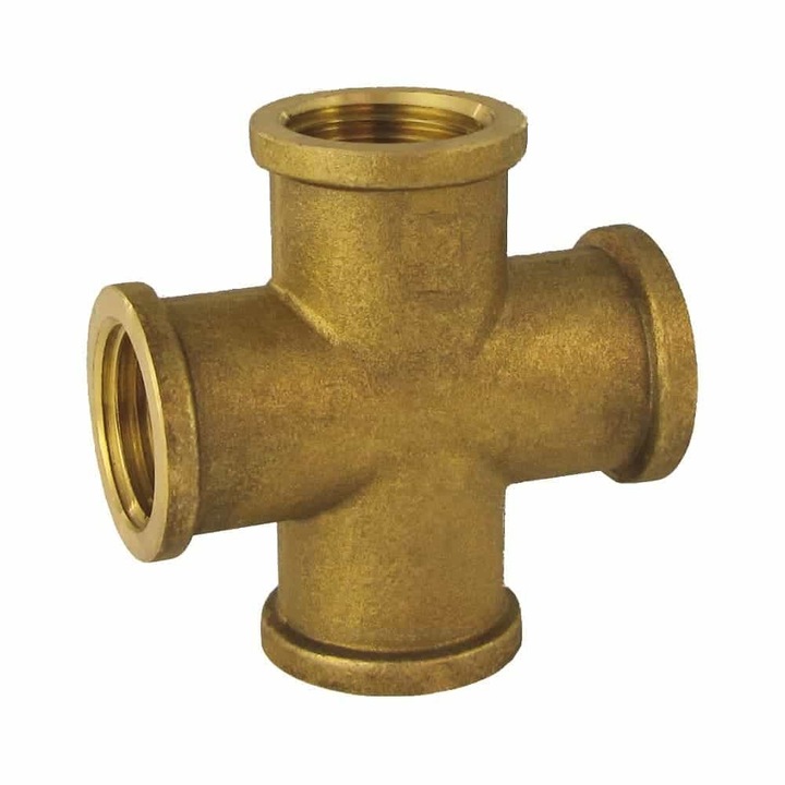 Racord cruce Alama 3/4 inch KLASEBO, filetat, rezistent la coroziune, potrivit pentru instalatii sanitari si incalzire