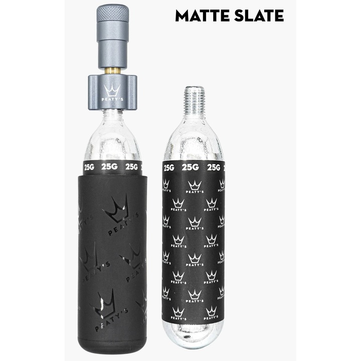 Помпа за Велосипед Peaty'S Holeshot Co2 Tyre Inflator 25G Matte Slate