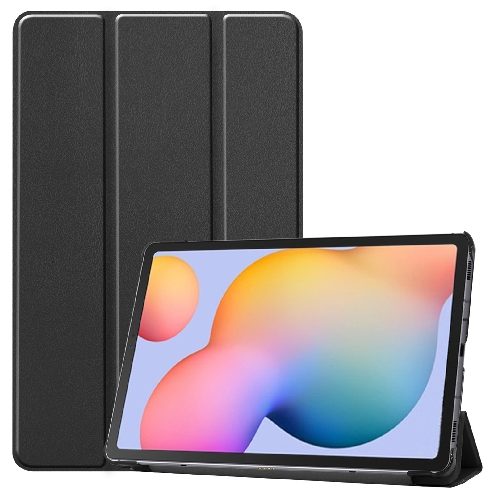 Husa protectie tableta AYSTOAYS®, pentru Samsung Galaxy Tab S6 Lite 10.4 inch, Tip Flip Cover, Antisoc, Usor de instalat, Portabil, Design ergonomic, neagra