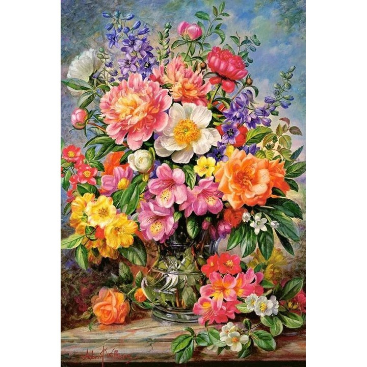 Пъзел 24 части пощенска картичка Юнски цветя в сияние 900602 Castorland