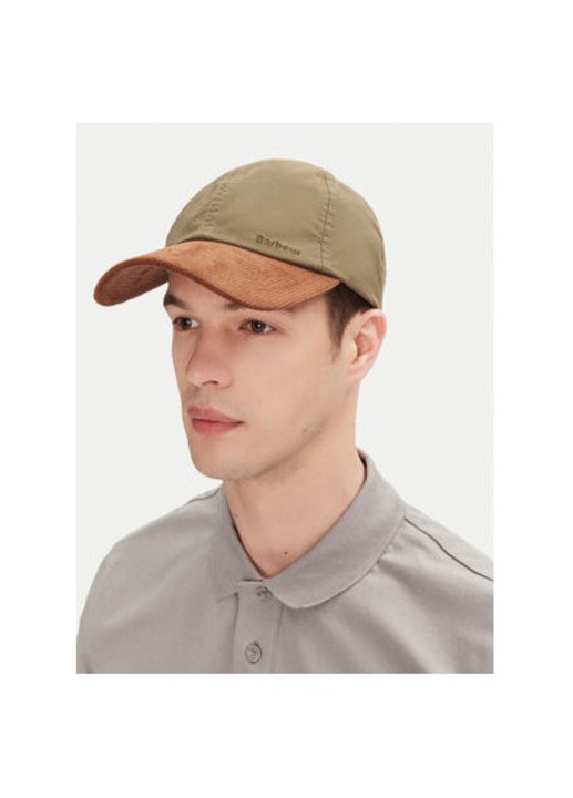 Мъжка шапка Barbour, MHA0888GN31, Текстил, Един размер INTL, Кафяв/Зелен