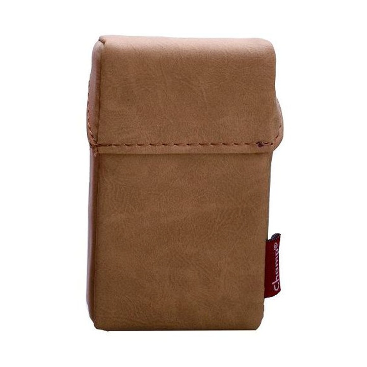 Tabachera Champ - husa pachet tigari Leather Look Finish (20) Beige