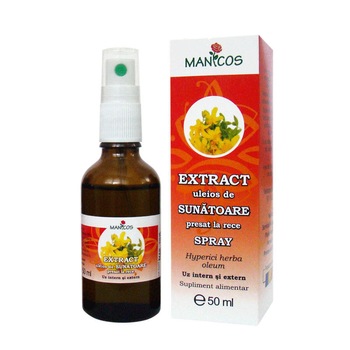 Extract uleios de sunatoare presat la rece 50 ml spray - Manicos Extract uleios de sunatoare presat la rece 50 ml spray - Manicos