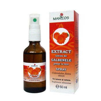 Extract uleios de galbenele presat la rece 50 ml spray - Manicos Extract uleios de galbenele presat la rece 50 ml spray - Manicos