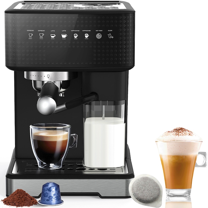 Espressor Tchibo Cafissimo Now 701436, 670 ml, 15 bari, 1250W, capsule, Negru